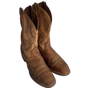 Ariat 10002247(34912) Heritage Stockman Brown Leather Boots Men’s Size 13D